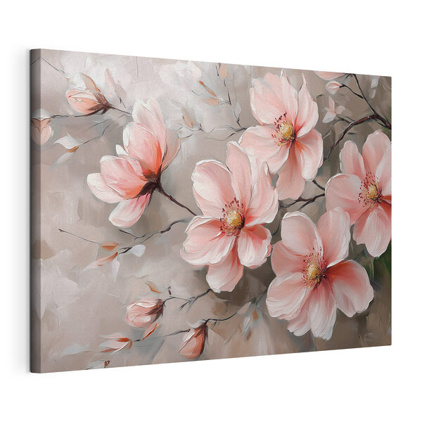 Tableaux Peinture de fleurs roses