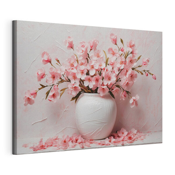 Vase avec fleurs roses Tableaux Vase avec fleurs roses
