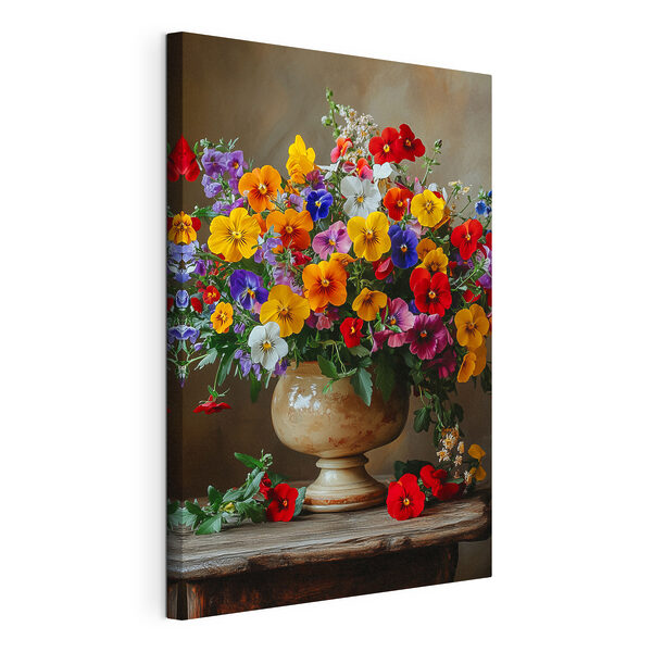 Vase avec fleurs colorées Tableaux Vase avec fleurs colorées