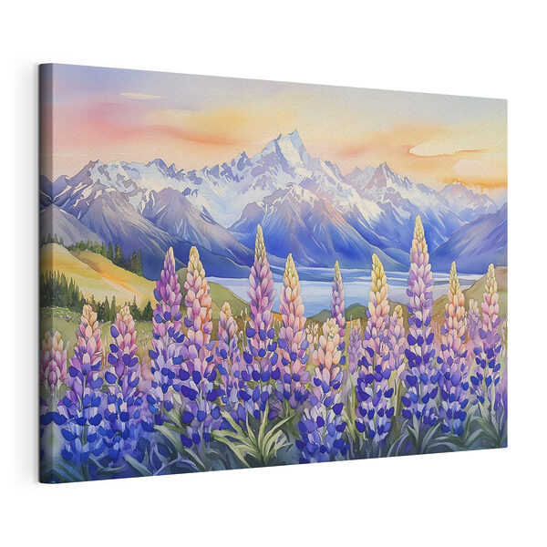 Peinture de fleurs et de montagnes Tableaux Peinture de fleurs et de montagnes