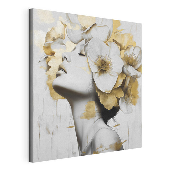 Tableaux Femme avec des fleurs dans les cheveux