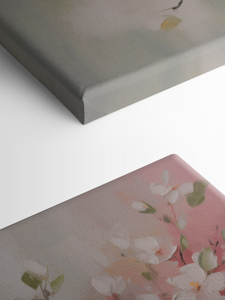 Painting of white flowers