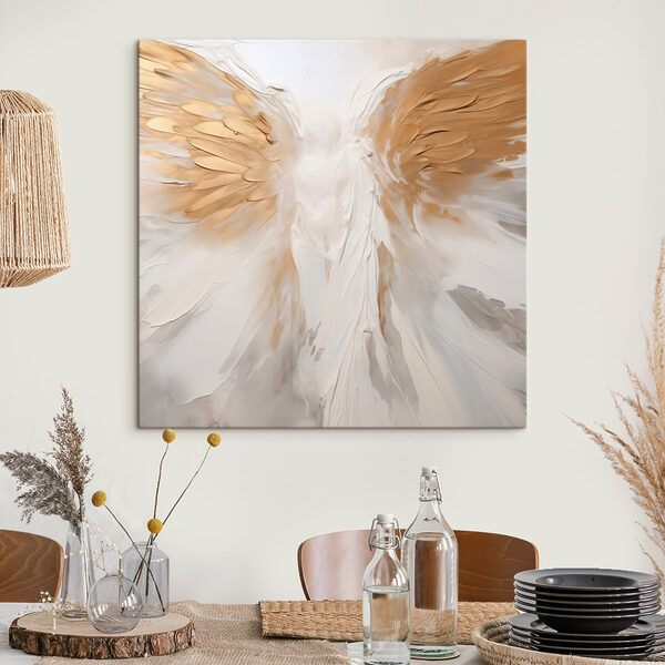 Tableaux Ailes d'ange blanches et marron