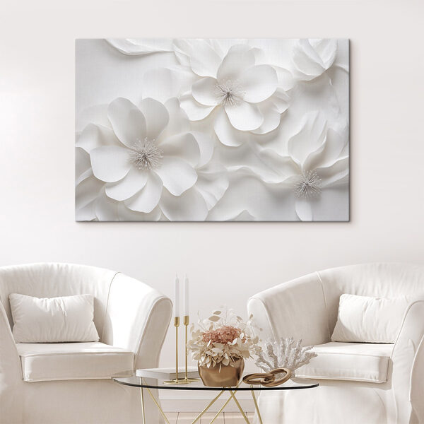 Tableaux Tableaux Bouquet de fleurs blanches (UGS : s44406)