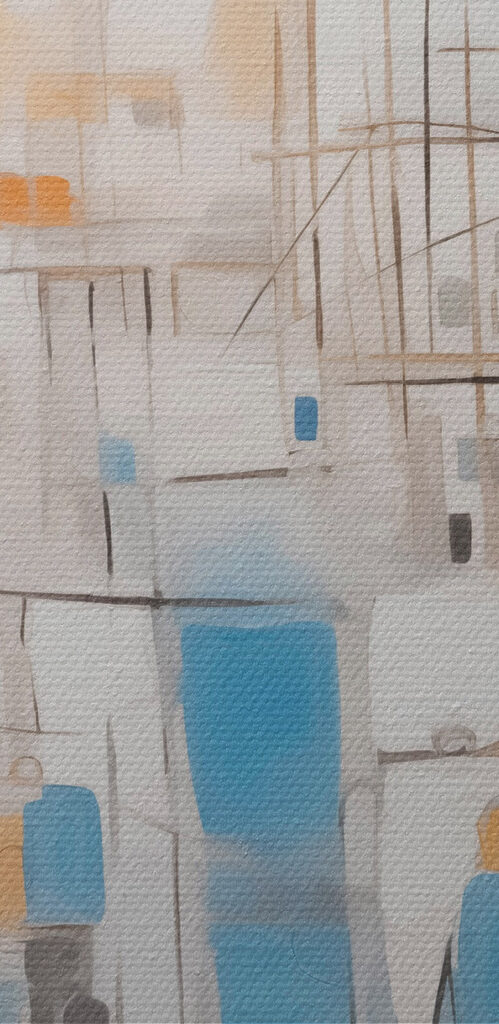Painting of a city Painting of a city