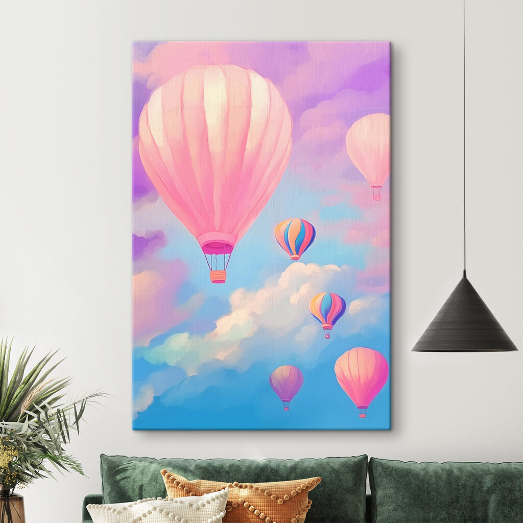 Group of hot air balloons in the sky Group of hot air balloons in the sky