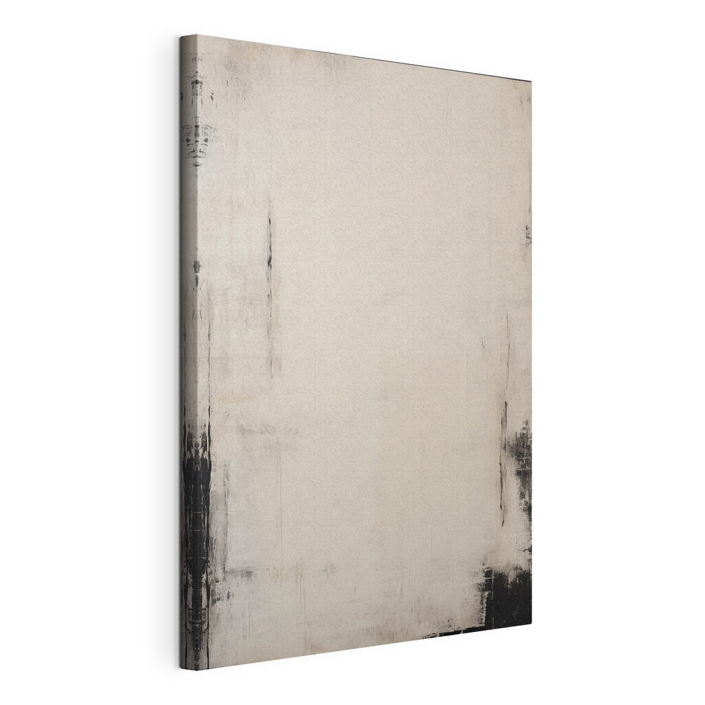 White and black painted wall