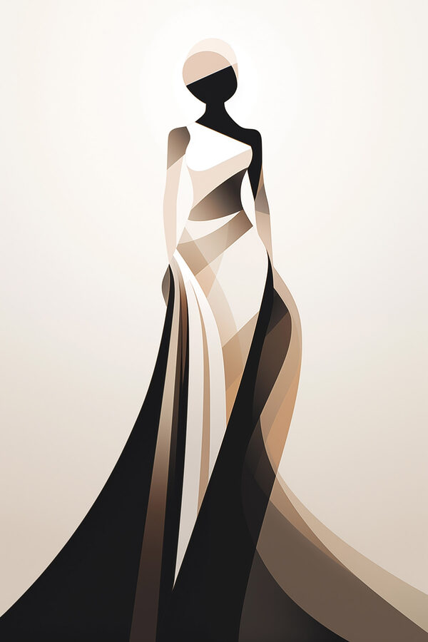 Woman in a long dress