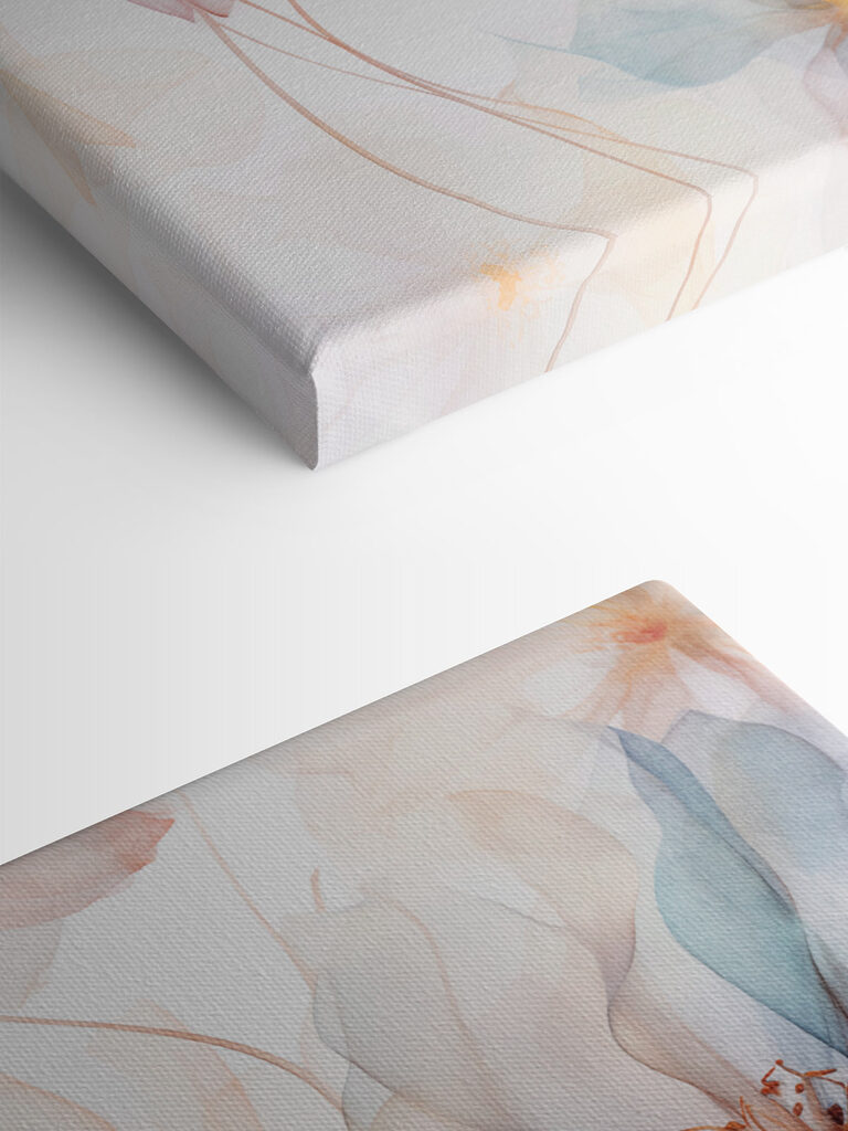 Delicate blooms in soft pastel hues