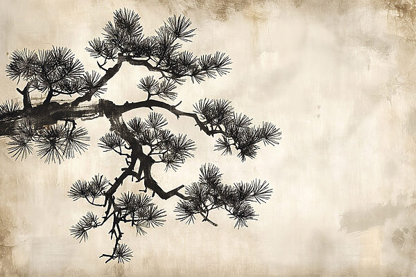 Tree with needles on it