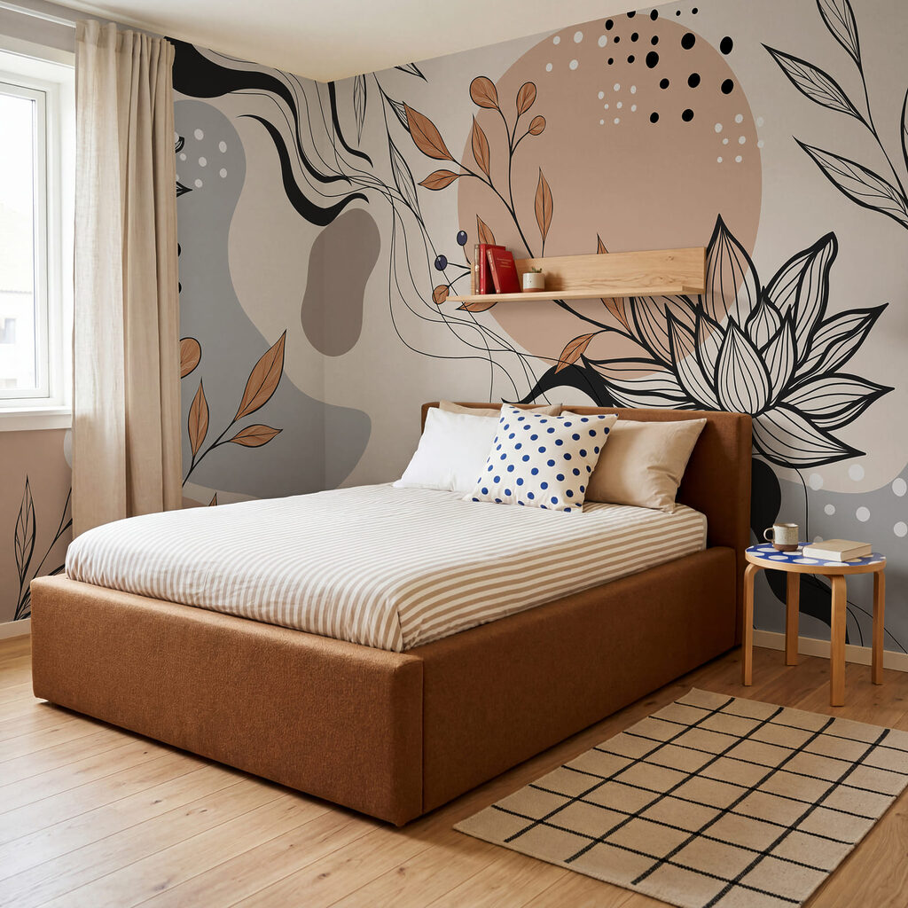 Dessin de fleurs et de feuilles