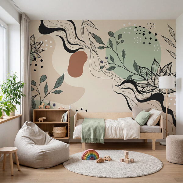 Dessin de fleurs et de feuilles