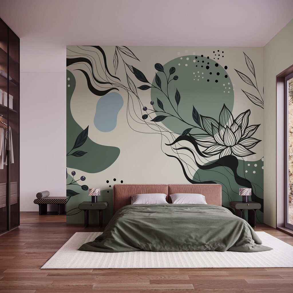 Dessin de fleurs et de feuilles
