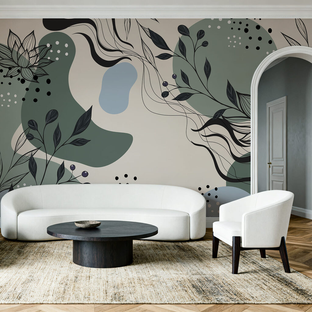 Dessin de fleurs et de feuilles