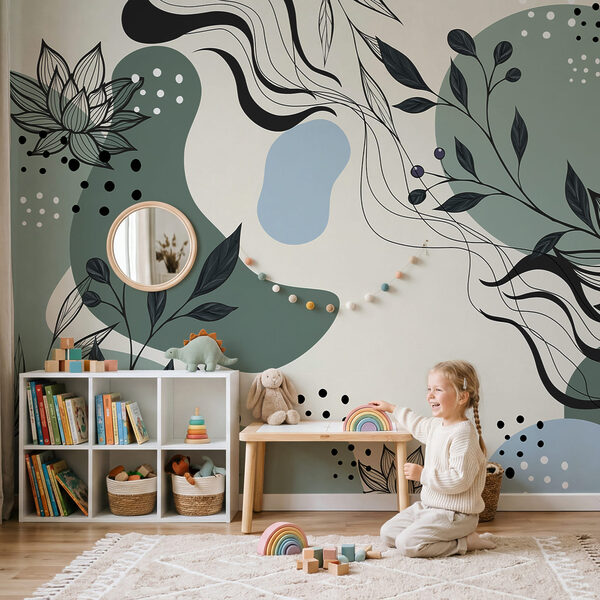 Dessin de fleurs et de feuilles
