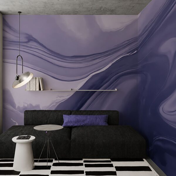 - Des nuances tourbillonnantes de teintes violettes douces