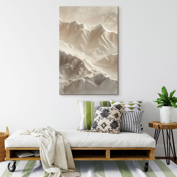Aerial view of a snowy mountain Aerial view of a snowy mountain