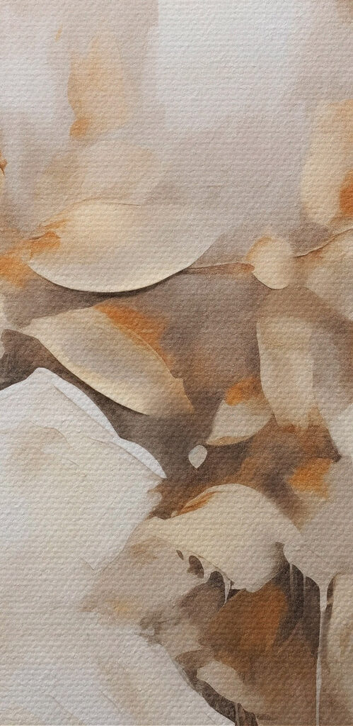 Painting of white flowers