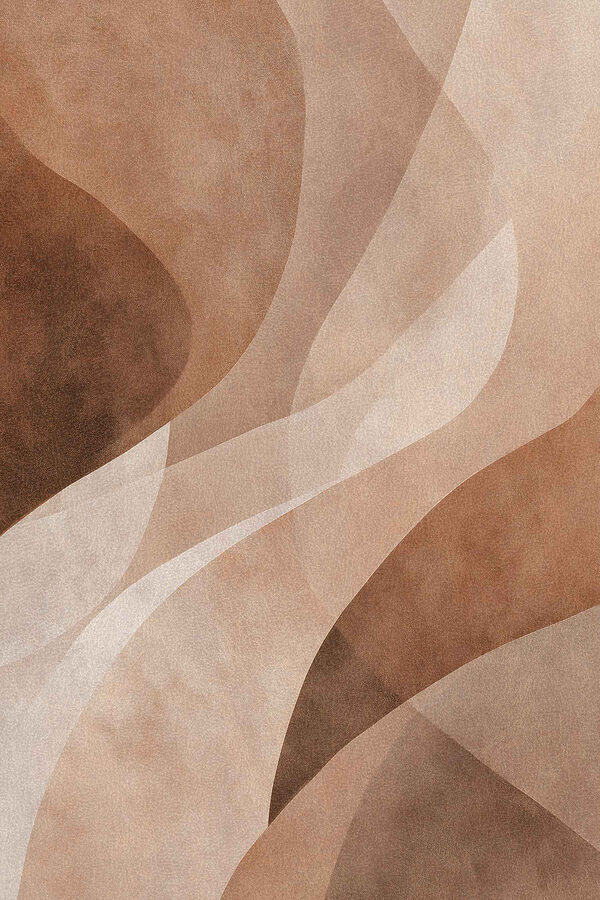 Fluid shapes in warm tones