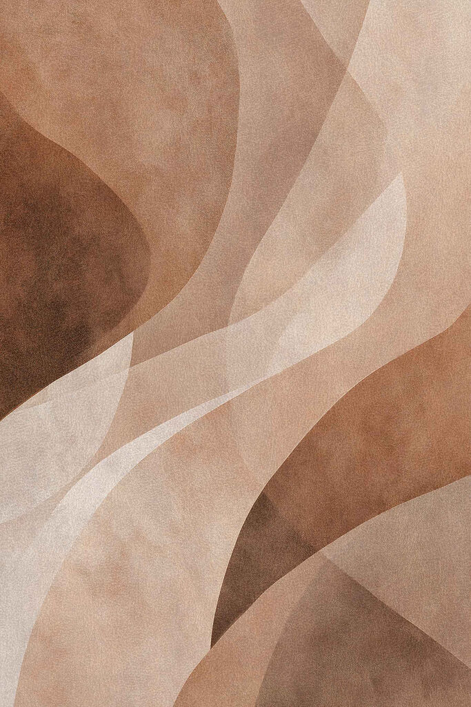 Fluid shapes in warm tones