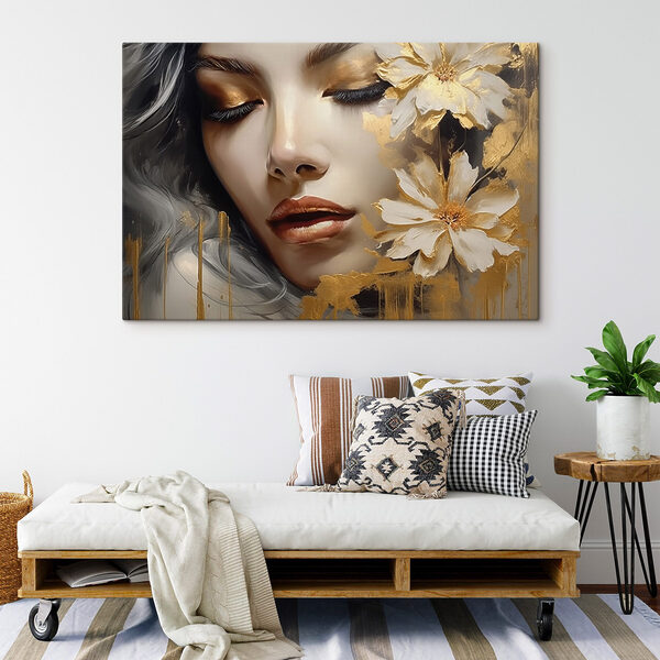 Tableaux Tableaux - Une beauté éthérée rehaussée de notes florales (UGS : s45002)
