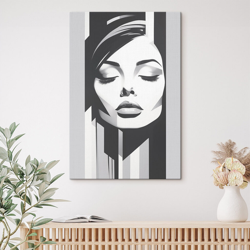 - Abstract beauty in monochrome tones