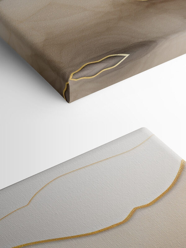 Soft waves of creamy colors blend