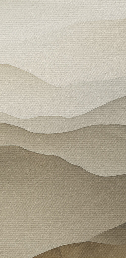 Landscape of mountains with fog