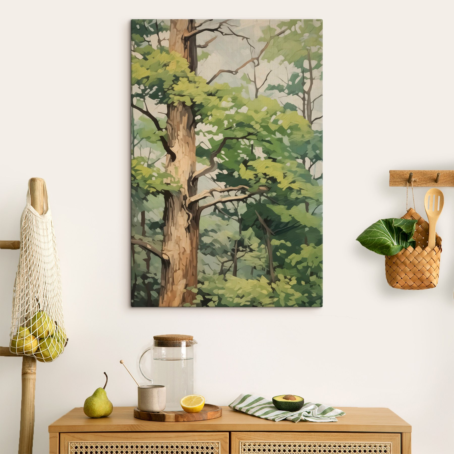 Tree with green leaves