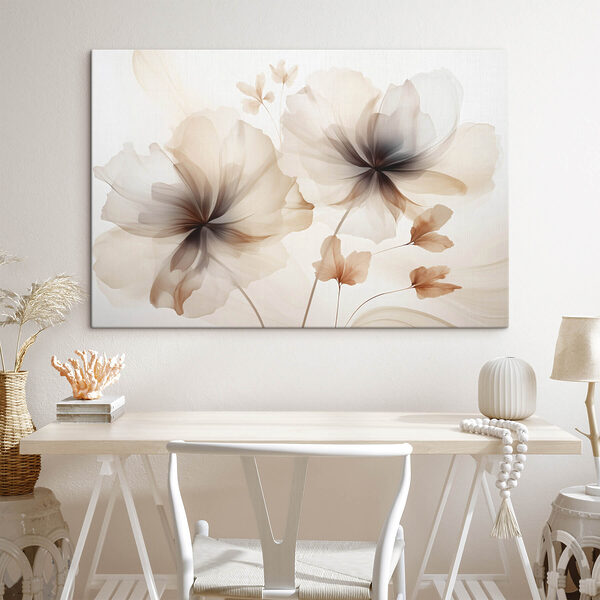 Tableaux Des fleurs douces et délicates aux teintes chaudes