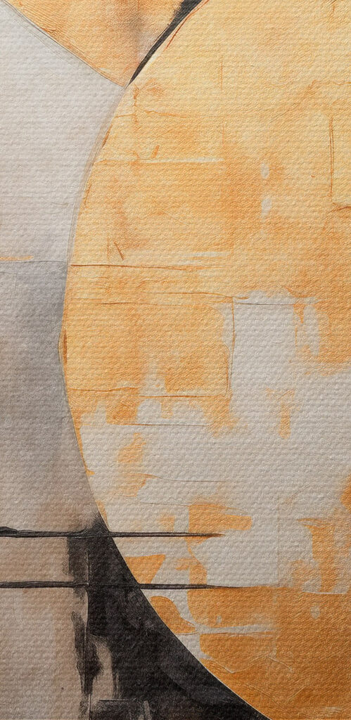 Painting of circles and lines