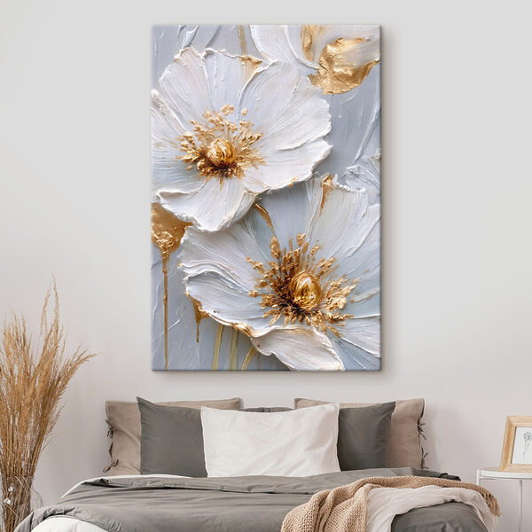 Tableaux Tableaux - Des fleurs élégantes aux couleurs douces (UGS : s45241)