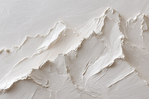 White mountain with a few layers of snow White mountain with a few layers of snow