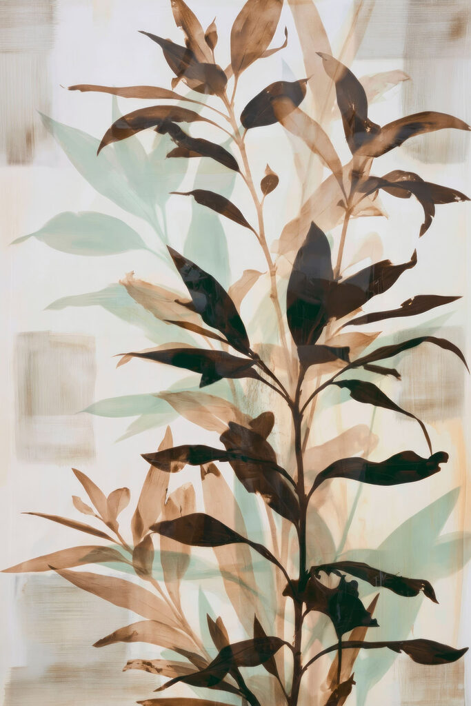 Plant with leaves on it