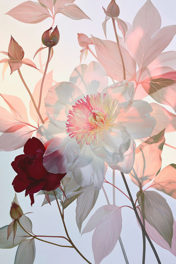 Delicate blooms with soft colors