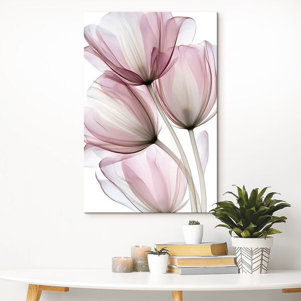 Translucent petals in soft pastels