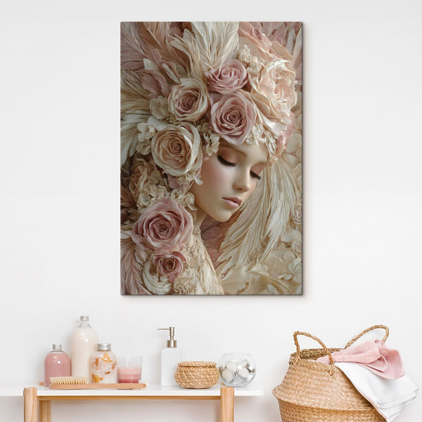 Mannequin with flowers in her hair