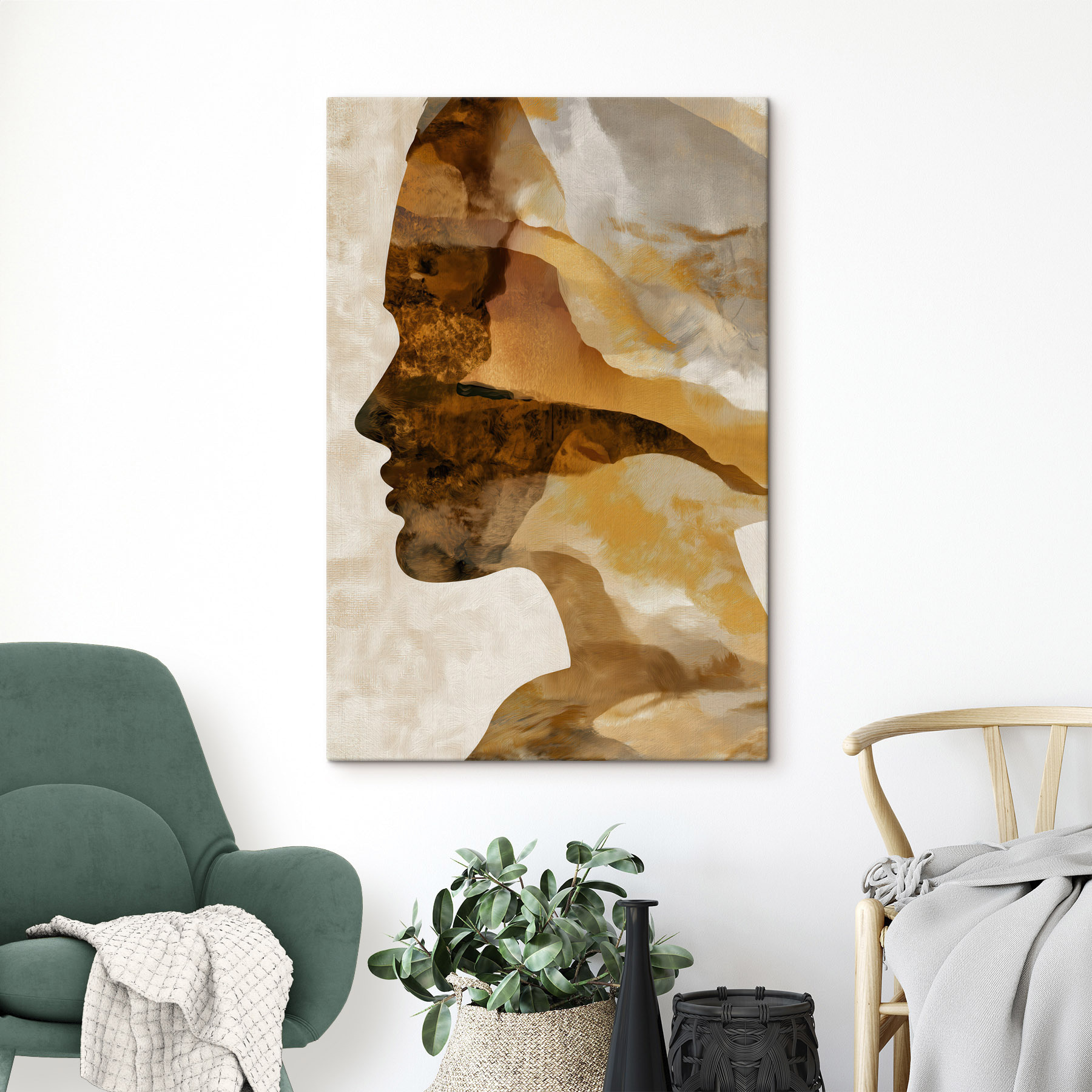 Profile of a woman