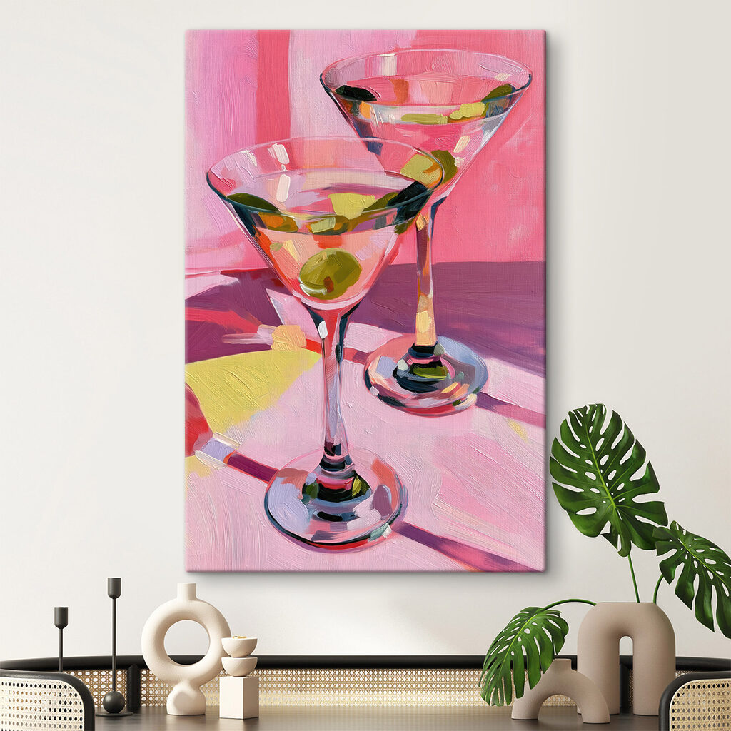 Pair of martini glasses