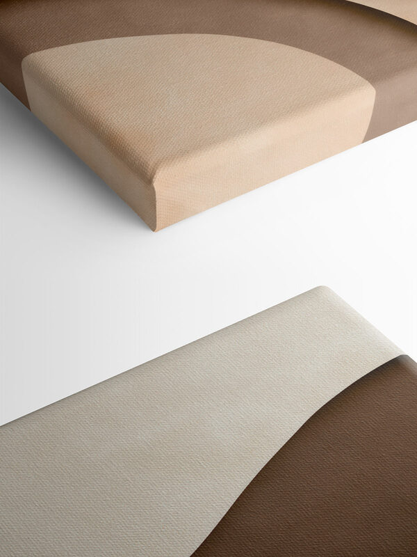 Brown and white wavy lines