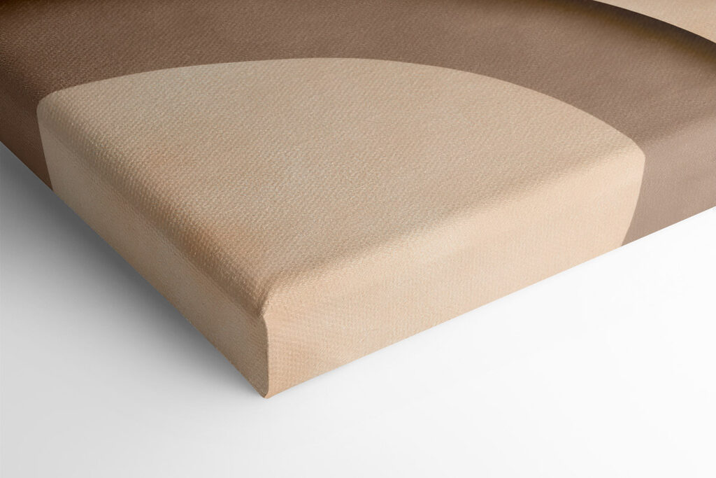 Brown and white wavy lines
