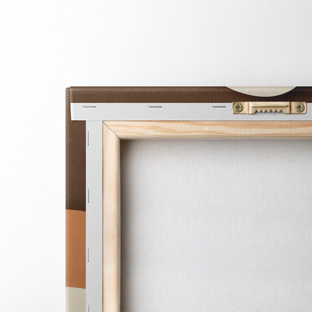Brown and white wavy lines