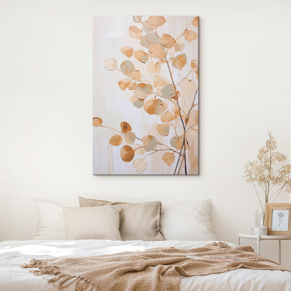 Painting of a branch with leaves