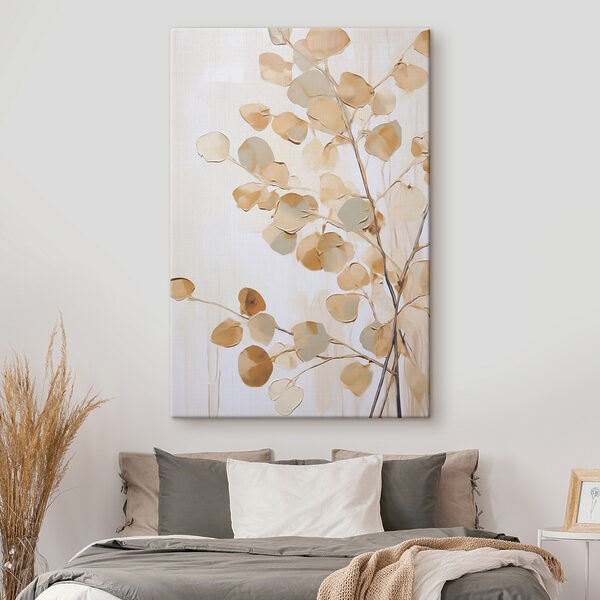 Painting of a branch with leaves