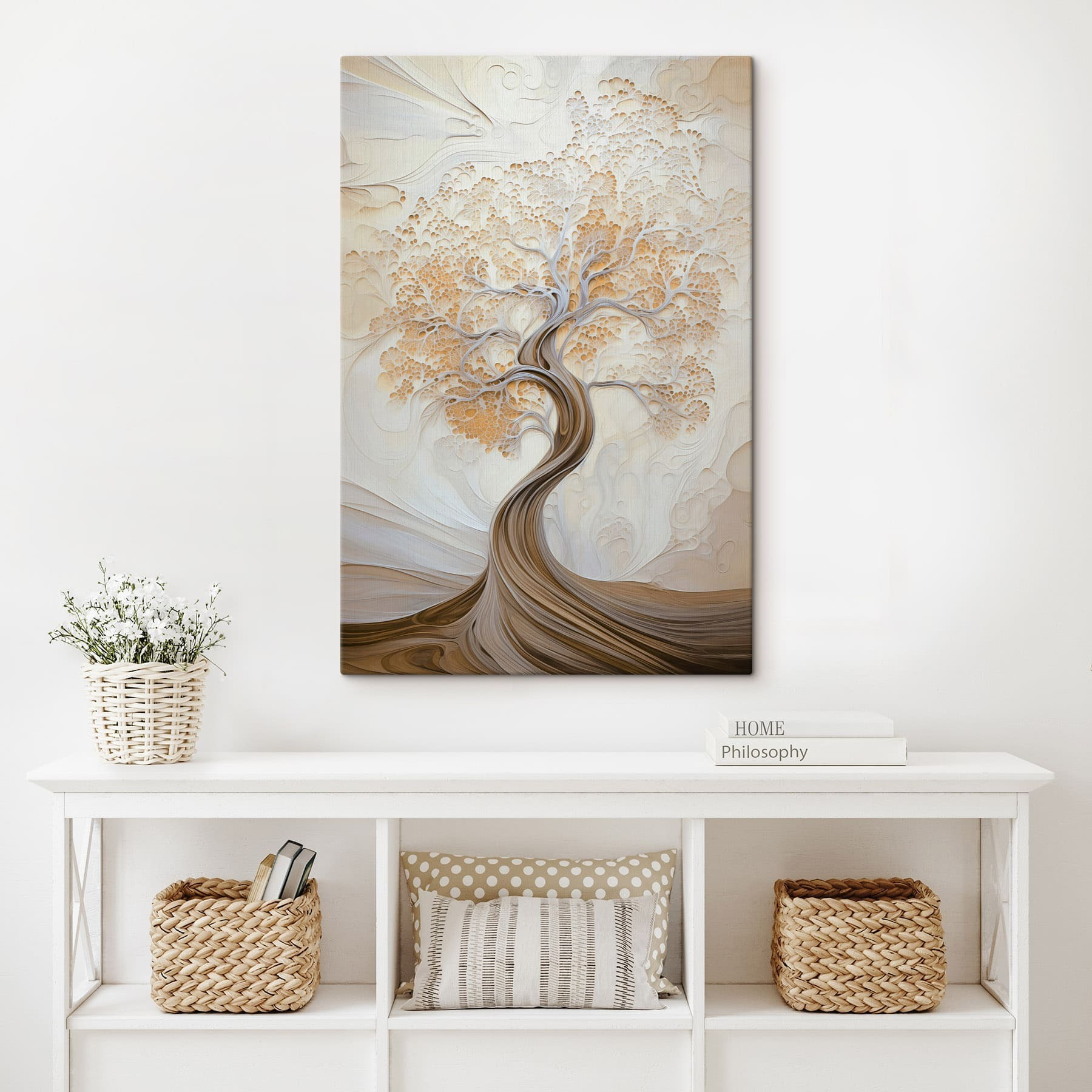 Tree with many branches and leaves