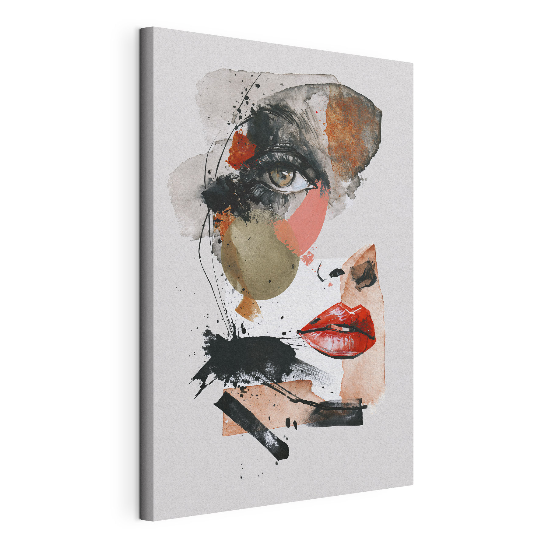 Painting of a woman's face