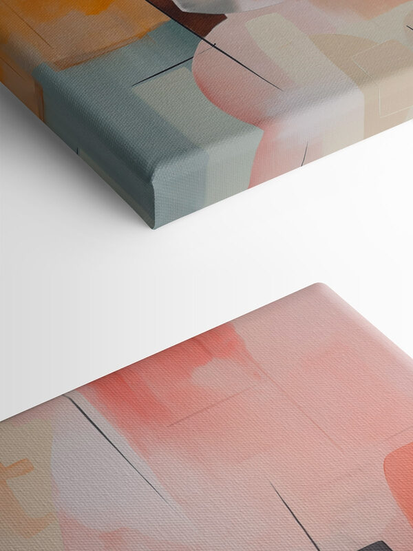 Colorful art piece with different shapes