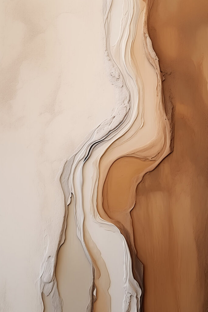 Flowing layers of earthy tones