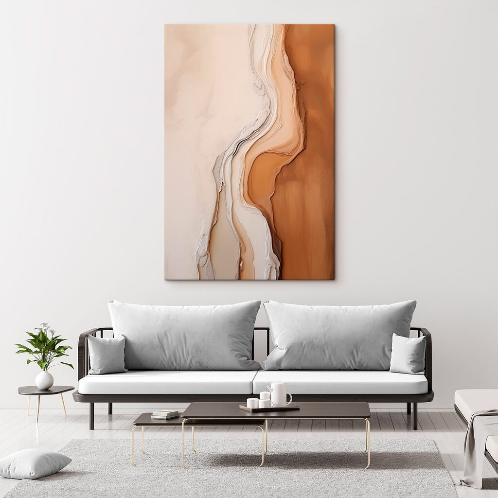 Flowing layers of earthy tones