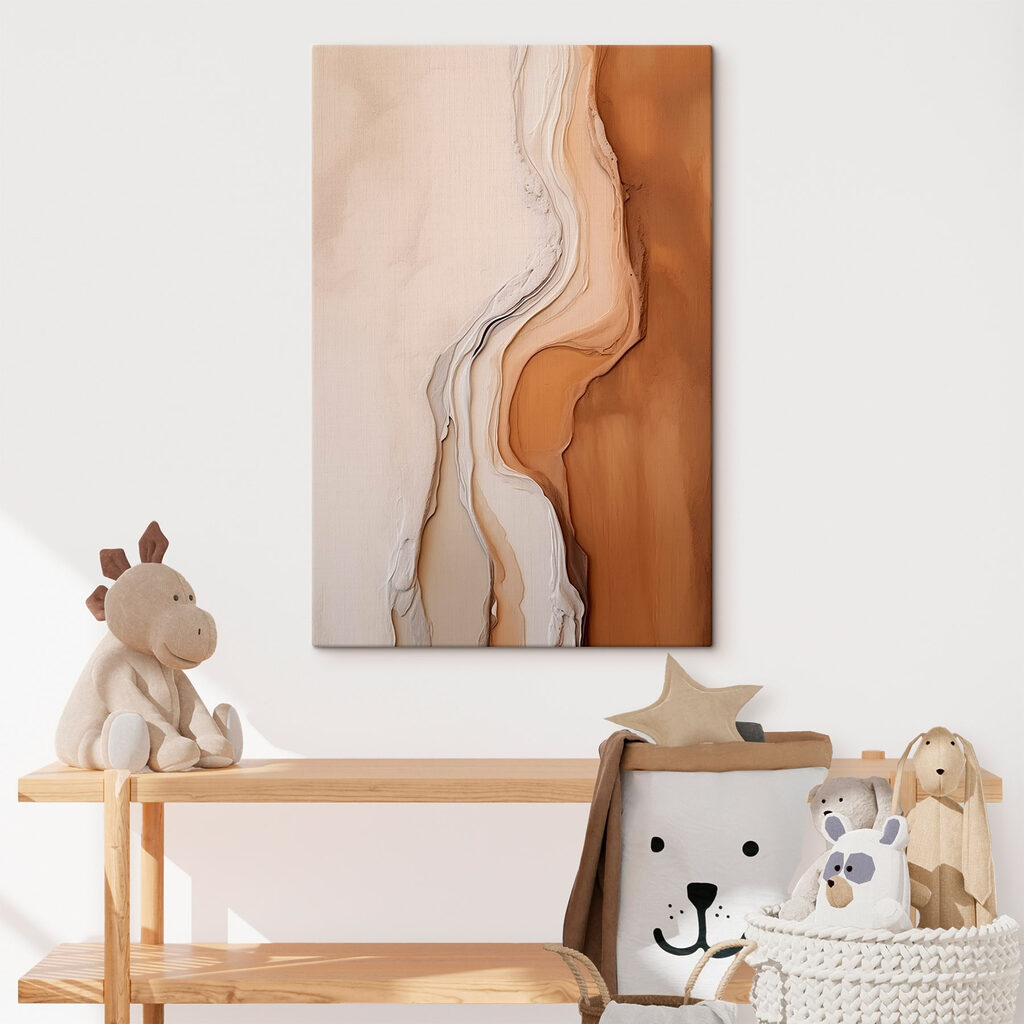 Flowing layers of earthy tones